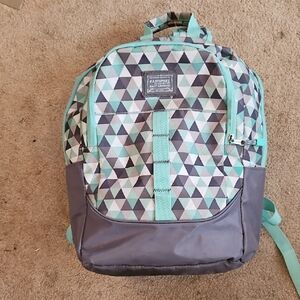 Eastpak Kids' Geometric Backpack - Mint and Gray